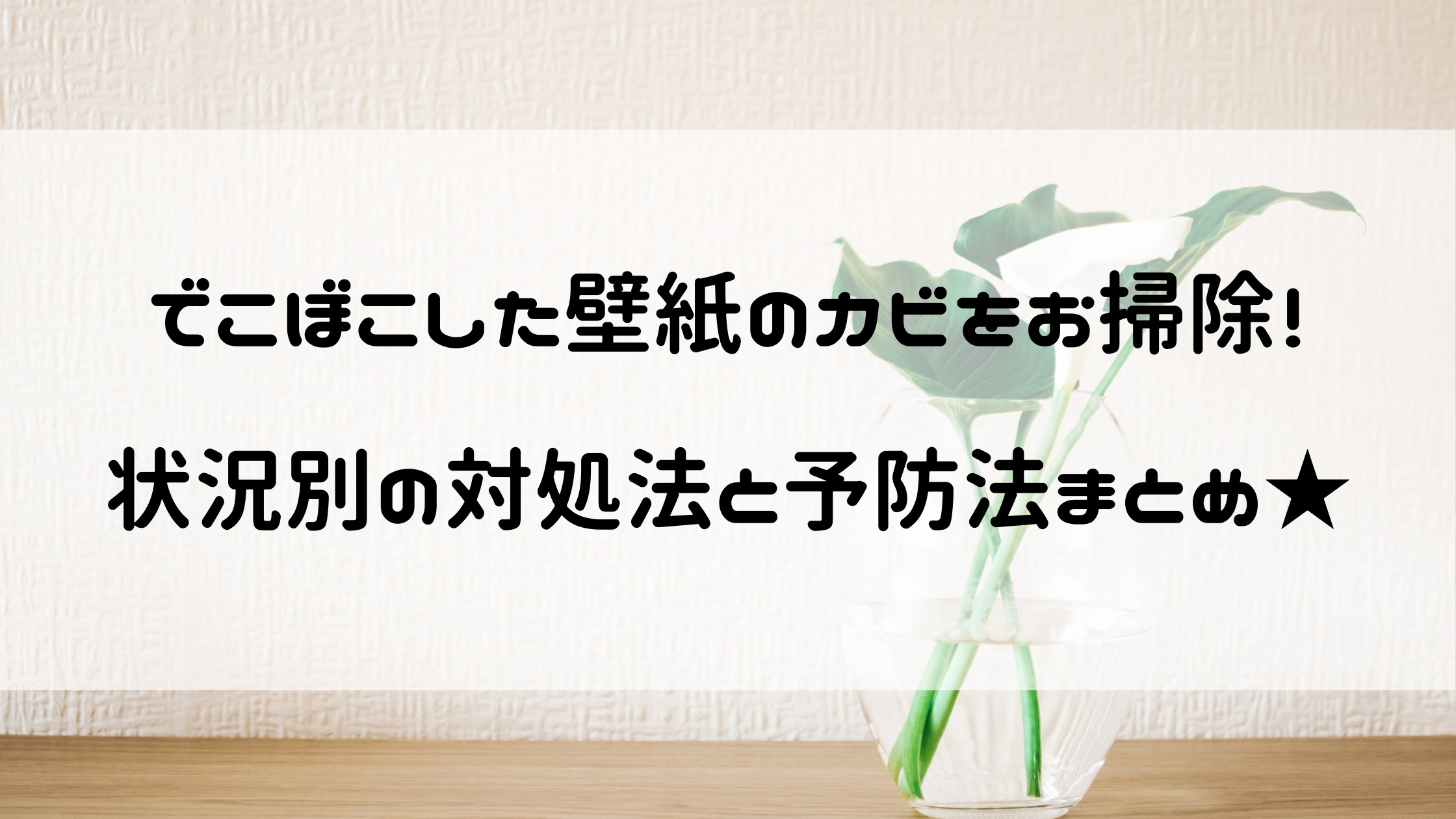 でこぼこした壁紙に生えたカビのお掃除方法は 予防法もまとめてチェック